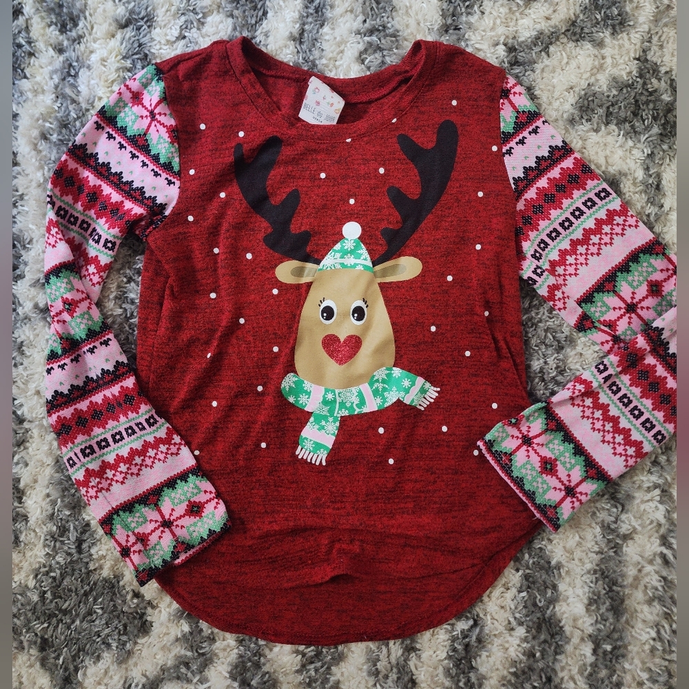 Christmas top sz M (8/9)